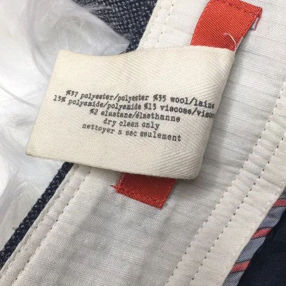 Anthropologie Cartonnier Gray Cuff Crop Tweed Pant - Picture 5 of 5